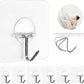 JINSHUNFA Adhesive Wall Hooks for Hanging Heavy Duty Towel Coat Hooks Waterproof Transparent Hook for Bathroom Shower Kitchen Keys Door Outdoor Home Improvement Utility Hook 8 Pack