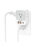 USB C Charger Block 20W PD, TESSAN 4 USB Wall Charger Fast Charging with 3 Outlet Extender Surge Protector, 3 Side Multi Port Adapter, Electric Multiple Outlet Plug for Home Office Dorm Room