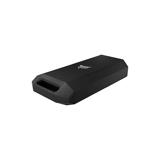 Corsair EX400U Survivor 1TB USB4 External SSD – Up to 4000 MB/s, IP55 Rugged Drive, Plug & Play for PC, Mac & iPad – Black