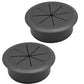 Desk Grommet 2-1/16" (53 mm), Desk Hole Cover for Cables Black, Cable Grommet ABS Plastic, Desk Hole Grommet for Office and Home Table Cable, Detachable & Flexible Cable Cord Organizer-2 Pcs