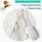 ITNRSIIET Round Mouse Pad with Stitched Edge Premium-Textured Waterproof Non-Slip Rubber Base Desktop Protection Mat Diameter 8.7 inches, White Textured Marble