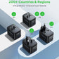 MOMAX Universal Travel Adapter, GaN PD 45W Fast International Power Adapter