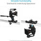 PROAIM Polaris Mini Portable Video Camera Dolly w Universal Track Ends | Mitchell & 75mm Bowl Mount | Compatible Track Rail Diameter – Ø 32‐34mm | Offers Payload of 34kg / 75lb (DL-PLRS-M01)
