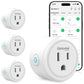 GHome Smart Plug, WiFi Smart Plugs Work with Alexa and Google Home, Smart Outlet Timer with APP Remote Control, 2.4GHz Wi-Fi Only, No Hub Required, ETL FCC Listed