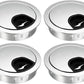 uxcell Cable Hole Cover, 2Inch/50mm Zinc Alloy Desk Wire Cord Cable Grommets Hole Cover for Office PC Desk Cable Cord Organizer, 4Pcs Bright Silver