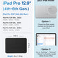 MOFT Dynamic Folio Case for iPad Pro 12.9 -inch (6th/5th/4th Generation, 2022/2021/2020), Silm Magnetic Stand Case with 20+ Viewing Angles, Auto Wake/Sleep, Ultra Thin, Jet Black
