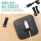 Smartish® Magnetic Cord Holder - Cable Wrangler Organizer with Magnet Clips for Charger Management on Desktop, Nightstand, or Side Table for All Cables, USB-C, Lightning Cables - No 2 Pencil Gray