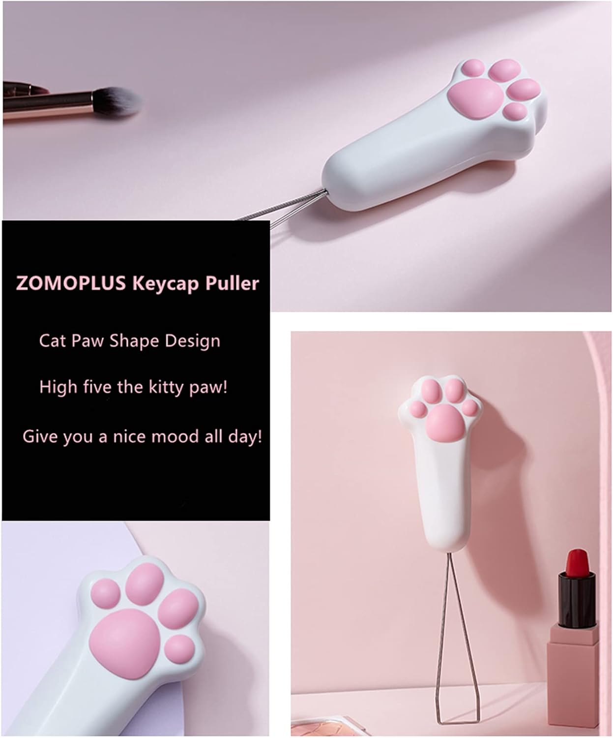 FKZ ZOMOPLUS Cute Cat Paw Keycap Puller - Mechanical Keyboard Removal Tool