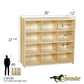 Contender 12 Cubbies 100% Birch Plywood Storage Cabinet, Office and Homeschool Organizer for Toys, Books, Art and Craft Supplies [Fully Assembled]