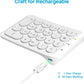 iClever Number Pad, KP08 Bluetooth Number Pad, Ultra Slim and Lightweight, USB-C Charge, Number Pad for Laptop, iPad, Mac, iMac, Tablet, PC Desktop