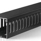 ZhiYo Cable Raceway 78in(2xL39in), Server Rack Cable Management Under Desk Cord Organizer, Electrical Safe PVC Cable Channel Open Slot Wire Raceway for Network/PC/TVs, Wire Duct H2 x W2in Black