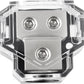 BOJACK 2 Way Power Distribution Connecting Block 1x0/2/4 Gauge Input 2x4/8 Gauge Output Power Distribution Block for Car Amplifier Audio Splitter