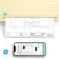 JADENS Portable Printers Wireless for Travel, Thermal Inkless Printer, Support 8.5" X 11" Thermal Paper(Yellow)