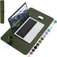YSAGi Non-Slip Leather Desk Pad, Waterproof Laptop Computer Desk Keyboard Mat, Table Protector Blotter Mat, Large Mouse Pad for Office/Work/Home/Decor(Olive Green, 23.6" x 13.7")