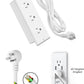 Conference Recessed Power Strip Waterproof,Table Power Outlet,Furniture Flush Mount Desk Outlet Station,3 Outlets,IPX6 Waterproof,10FT Extension Cord Multiple Outlet (White)
