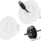Cord Hider for Wall Mount TV, in Wall Cable Management Kit for Large Capacity, Wall Cable Hider Behind The Wall, Cable Raceway White Includes Hole Saw Dril Attachment - 2 Pass Locking Brackets
