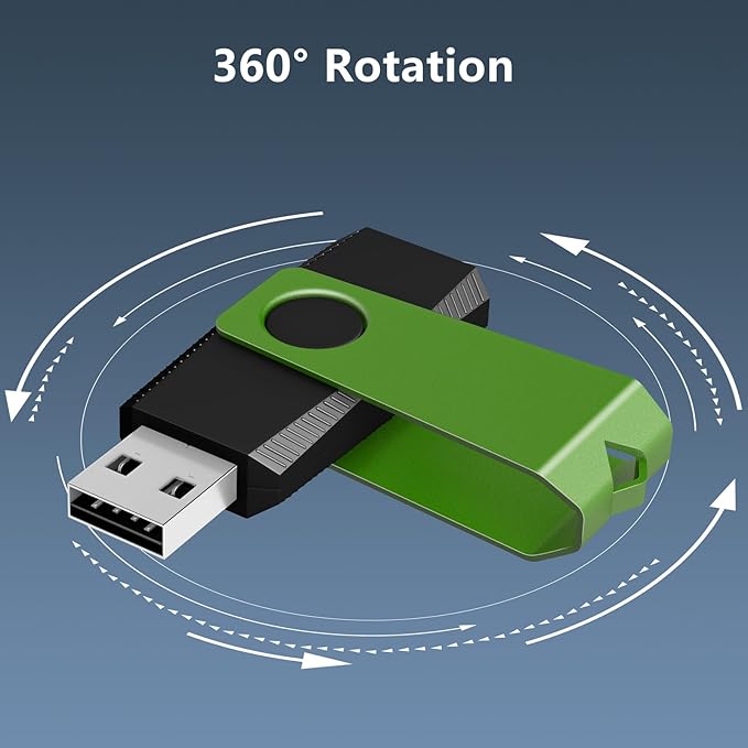 AGECASH 1GB USB Flash Drives 50 Pack Bulk USB 2.0 Flash Drive Thumb Drive Swivel Memory Stick USB Jump Drives Multipack 50PCS 1GB for Data Backup