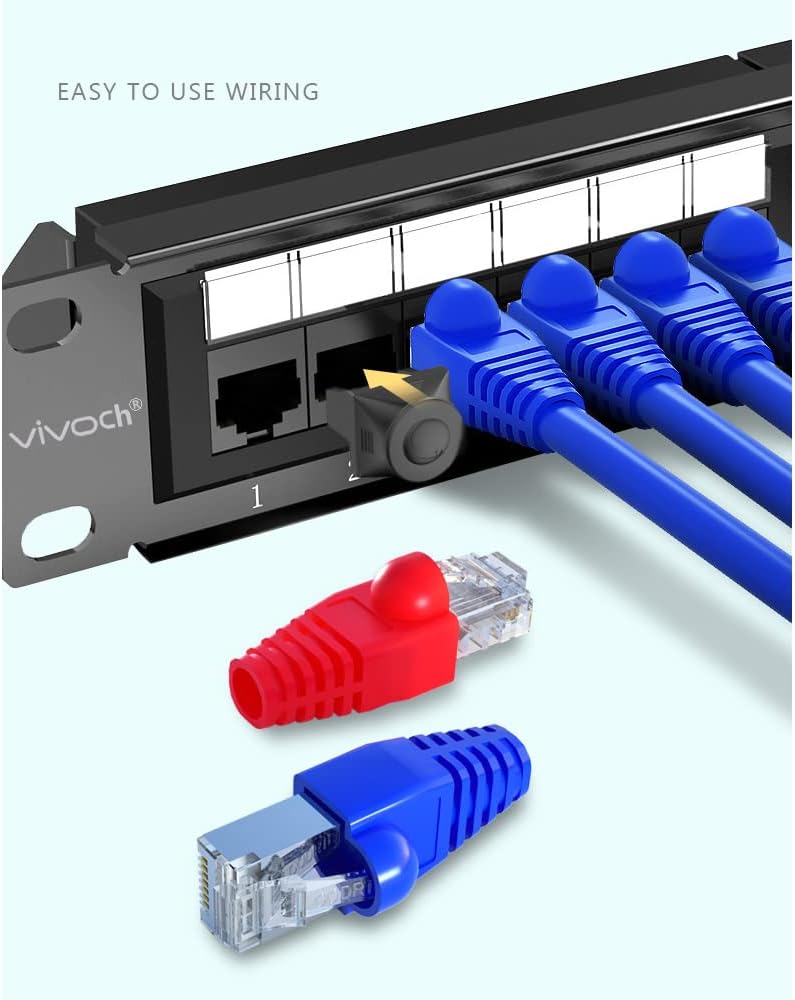 50 Pcs Cat5 Cat5E Cat6 Strain Relief Boot, RJ45 Plug Connector Cover Modular Network Plug Connector Cap Cable Connector Boots, White