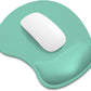 ITNRSIIET Ergonomic Mouse Pad, Cushioned Gel Wrist Rest, Non-Slip Base, Smooth Surface, Compatible with All Mice for Office & Gaming, Desk Accessory, 9.5 x 8.2 inch, Mint Green