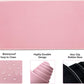 WB WEIRDBEAST Keyboard Wrist Rest Large Mouse Pad Wrist Support for Computer, 4 in 1 Memory Foam Keyboard Pad Desk Mat Ergonomic Hand Rest Wrist Cushion for Home Office Gaming-Pink