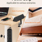 6.5 FT Desk Clamp Power Strip with 5 AC Outlets & 6 USB Ports PD 40W USB-C Fast Charging, 1250J Surge Protector, Fits 2.6 in top Edge Black