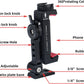 Metal Phone Tripod Mount w Rotatable Cold Shoe for Micphone Easy Use,Compatible with iPhone Tripod Adapter, Cell Phone Mount Holder,Hot Video Creater Vlogging Rig