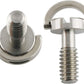 E-outstanding D Ring Hinged Screw 2PCS 1/4-20 Thread D-Ring Stainless Steel Camera Fixing Screws for Camera Tripod Monopod QR Plate 17mm Length