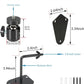 4-Pcs Camera Wall Mount Bracket, 360 Camera Mount with 1/4 Inch Thread, Metal Security Camera Mount, Camera Holder for Surveillance Cameras, Solar Panels, Lights