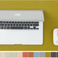 Cork Desk Mat - Small Dual-Sided Desk Pad for Office and Home - Desk Organization and Accessories - Ideal for Large Mouse Pad and Small Desk Mats on Top of Desks(Olive Green,23.6"x 13.8")