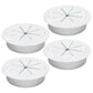 Desk Grommet 2-3/8" (60 mm), Desk Hole Cover for Cables White, Cable Grommet ABS Plastic, Desk Hole Grommet for Office and Home Table Cable, Detachable & Flexible Cable Cord Organizer-4 Pcs
