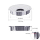 2 Pack Desk Grommet 2 Inch 50mm, Zinc Alloy Computer Desk Wire Hole Cover, Office Desktop Cord Cable Hole Metal Ring, Silver Tone