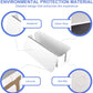 Cable Organizer Box Set of Three, Power Cover Cord Holder Surge Protector for Desk (White)