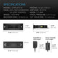 AC Infinity AIRPLATE S2, Quiet Cooling Blower Fan System 6" with Speed Control, for Home Theater AV Cabinets