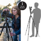 Manfrotto Befree Advanced AS, Camera Tripod, Lever Lock,Compatible with Arca-Swiss, Portable and Compact, Aluminum, Travel Tripod Kit, Ball Head, for DSLR, Mirrorless, Camera Accessories