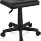 Footrest Stool Under Desk Adjustable Height Footrest Ottoman Ergonomic Foot Stool with Wheels 360° Rolling for Home Office (Black-1)