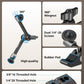 SMALLRIG Clamp w/ 1/4" and 3/8" Thread and 9.8 Inches Adjustable Friction Power Articulating Magic Arm with 1/4" Thread Screw for LCD Monitor/LED Lights - KBUM2732B
