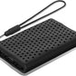 Lacdo Silicone Carrying Case for Samsung T9 Portable SSD 1TB 2TB 4TB External Solid State Drive, Soft Silicon Protective Sleeve Cover Skin for T9 SSD, Travel Pouch Storage Bag with Lanyard, Black