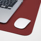 Desk Mat 47" x 23.7" Leather Desk Pad Protector with Natural Cork & PU Leather, Non-Slip Office Desk Mat, Double-Sided Large Mouse Pad, Waterproof Desk Pad for Office&Home (Red)