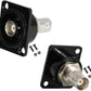 PENGLIN 2PCS BNC D Series Panel-Mount Connector, BNC Female to Female Adapter Bulkhead Connector, Coaxial Extension Coupler for Custom Communication & Surveillance Systems