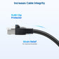 Cable Matters 200-Pack Cat6 / Cat5e RJ45 Strain Relief Boots, RJ45 Boot, Cat 6 Boot, Cat6 Ethernet Boots, Black, Suitable for 6.5mm (0.25in) Ethernet Cables