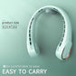 FrSara Neck Fan,Personal Fans for Your Neck, Adjustable, 360° Cooling, Super Quiet, No Blade Fan Design, No Hair Twisting, Even Air Volume On Both Sides, Non-Slip, Short Charging, Long Use Time