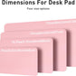 Aothia Leather Desk Pad Protector, Office Desk Mat, Large Mouse Pad, Non-Slip PU Leather Desk Blotter, Laptop Desk Pad, Waterproof Desk Writing Pad for Office and Home (48"x17", Fairy Pink)