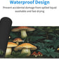 Gaming Mouse Pad, Large Non-Slip Rubber Base Mousepad, Keyboard Mouse Mat, Desk Pad with Stitched Edges, 31.5x11.8inch, Mushroom Forest