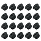 20Pcs Desk Grommet, 3/4" (20mm) Black Silicone Cord Hole Cover, Flexible Rubber Wire Grommets, Wall Grommets for Cables Management, Table, Countertop, Cabinets and Furnitures Wire Organizer