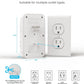 [2-Pack] Surge Protector Outlet Extender, VINTAR 6 Outlet Splitter with 3 USB Charging Ports (2 USB C),900J Multi Plug Outlet Power Strip, 3-Sided Usb Wall Charger for Home Office Dorm Room Essentials