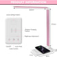 LED Desk Lamp with Wireless Charger, USB Charging Port, Desk Lighting with 10 Brightness, 5 Color Modes, Dimmable Eye Caring Reading Desk Lamps for Home Office, Touch Control, Auto Timer, Pink