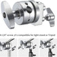Aluminum Alloy Multi Functional Heavy Duty 2.5 inch Grip Head Swivel Head Clamp Holder Bracket Adapter with 1/2",1/4",3/8", 5/8" Mount for Light Stand, Extension Boom Arm,Photographic Equipment