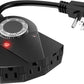 Outdoor Light Timer Waterproof, 24 Hours Plug in Timer with 2, 4, 6 or 8 Hours Countdown Mode, 3 Grounded Dusk to Dawn Electrical Outlet for Outdoor Backyard Garden Patio Lights Christmas Decorations