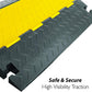 Pyle Hose & Cable Protection Ramp - Extra Heavy Duty Four Channel Extra Large Opening for Water Hose Car Truck Pedestrian Ramp Supports 55000 Lbs, Flip-Open Cover, 31.5” x 23.2” x 3.14” PCBLCO108
