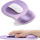 EooCoo Ergonomic Mouse Pad with Gel Wrist Rest Support Middle Concave Design, Relieve Wrist Pain Mousepad, Non-Slip Base for Laptop, Office Desk Accessories, Carpal Tunnel Syndrome